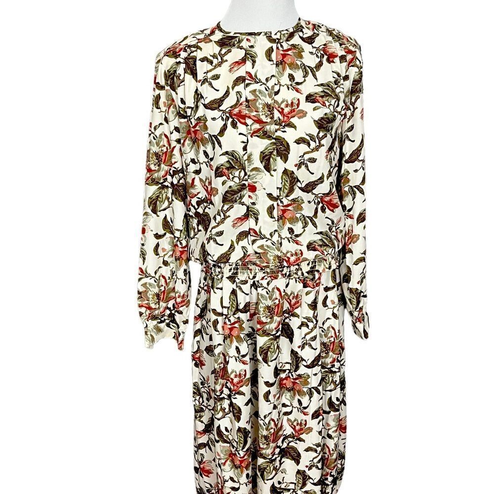 Vintage 80’s/ 90’s Handmade Skirt Set Autumn Floral Print S
